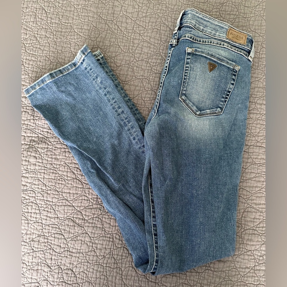 Guess Women's Starlet Boot Blue Jeans